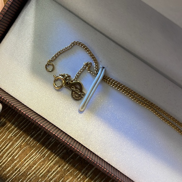 Christian Dior Logo Necklace in Gold. No flaws noted. - Picture 2 of 4